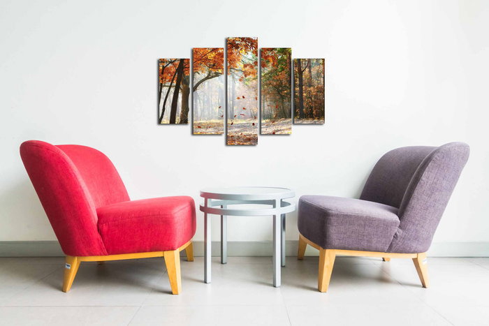 Wallity Cuadro decorativo en lienzo 5 piezas 5PUC-020 Multicolor Wallity Cuadro decorativo en lienzo 5 piezas 5PUC-020 Multicolor